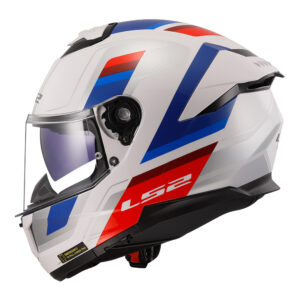 Capacete Ls2 Stream II FF808 Vintage Branco/Azul/Vermelho