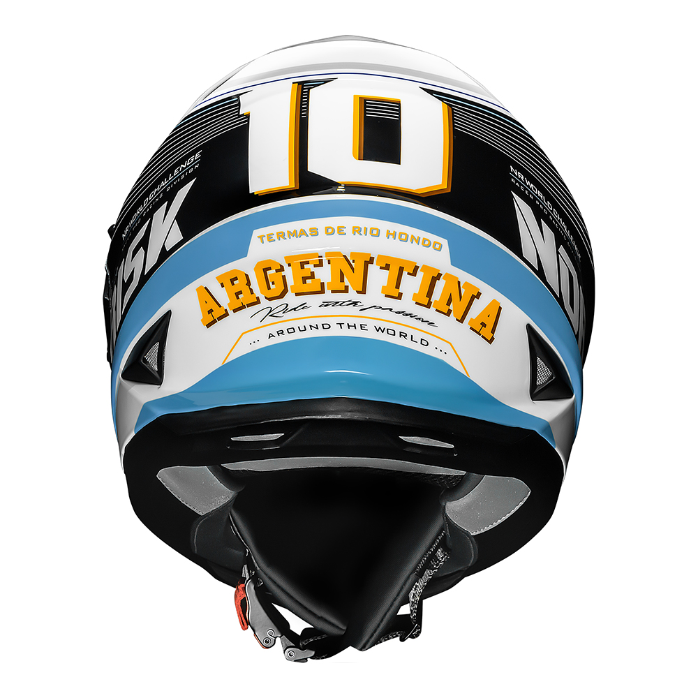 Capacete Norisk FF302 Soul Grand Prix Argentina C/ Óculos Interno - Imagem 7