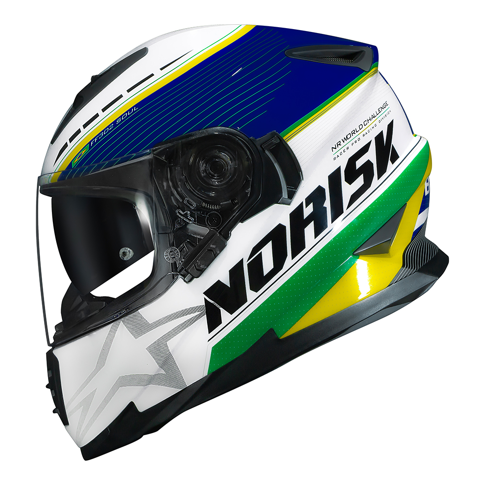 Capacete Norisk FF302 Grand Prix Brazil - Imagem 7