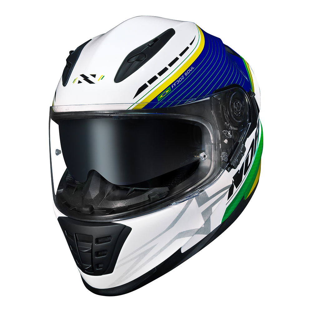 Capacete Norisk FF302 Grand Prix Brazil - Imagem 5