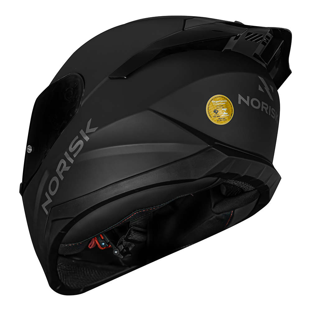 Capacete Norisk Razor Solid Edition Fosco Viseira Fumê E Spoiler - Imagem 5