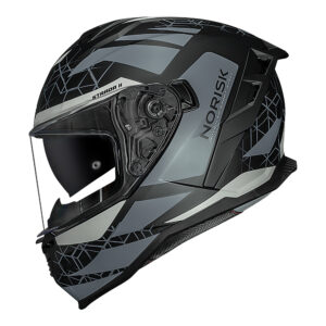 Capacete Norisk Strada II Evoque Black / Grey C/ Óculos Interno