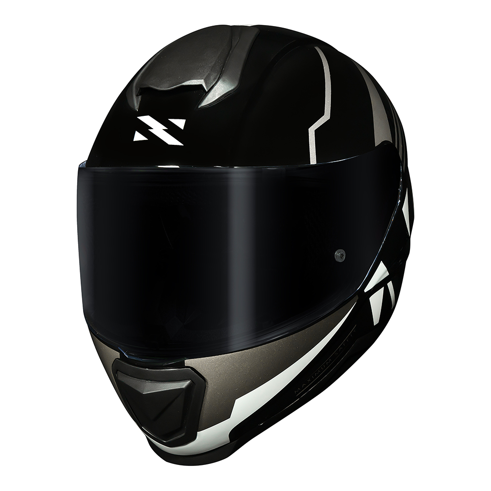 Capacete Norisk Razor Full Black/White - Imagem 4