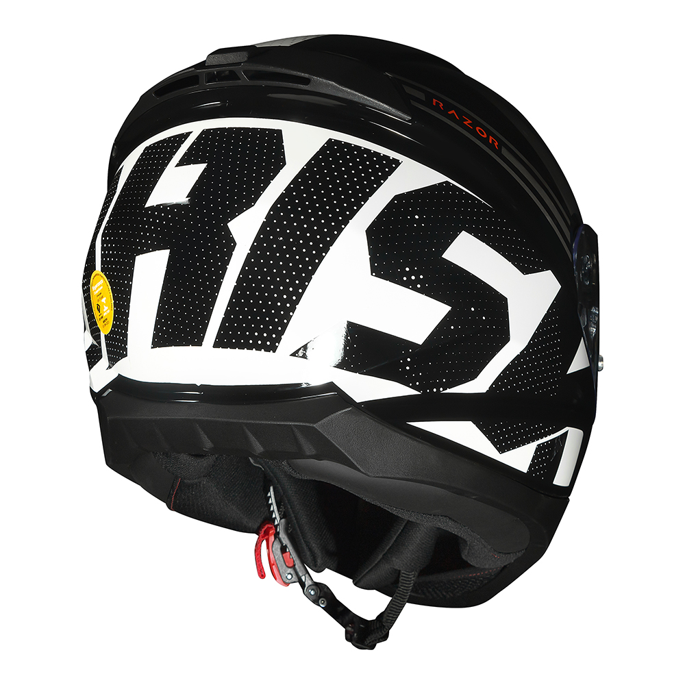 Capacete Norisk Razor Full Black/White - Imagem 8