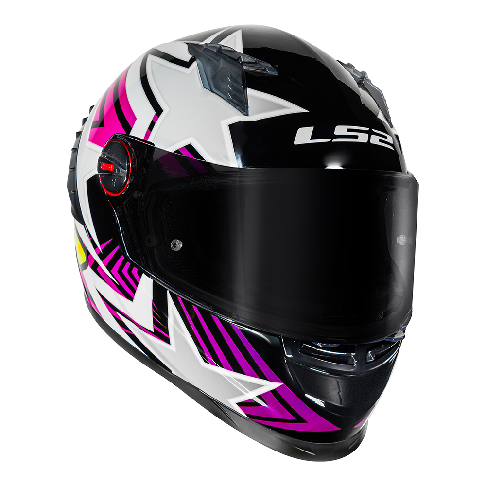 Capacete Ls2 FF358 Pro Estellar Rosa c/ Roxo - Esportivo - Imagem 4