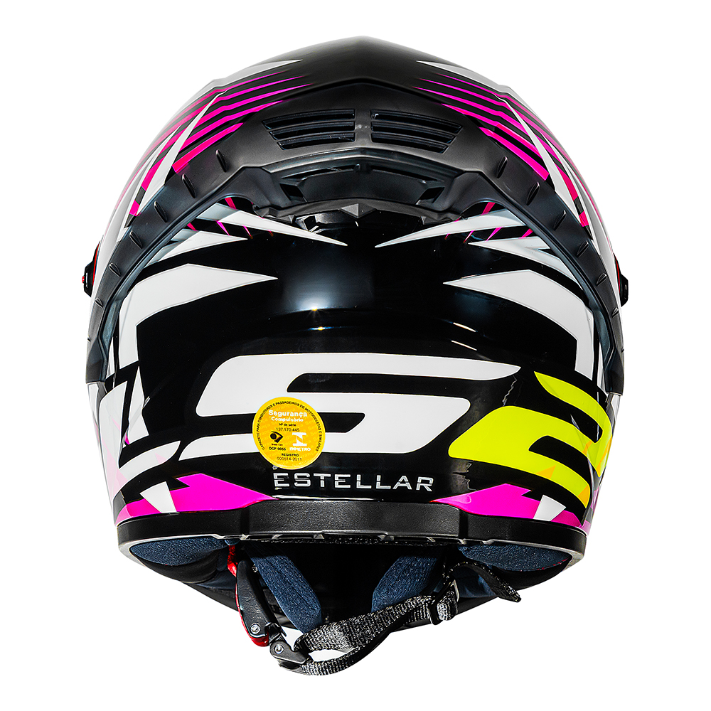 Capacete Ls2 FF358 Pro Estellar Rosa c/ Roxo - Esportivo - Imagem 8
