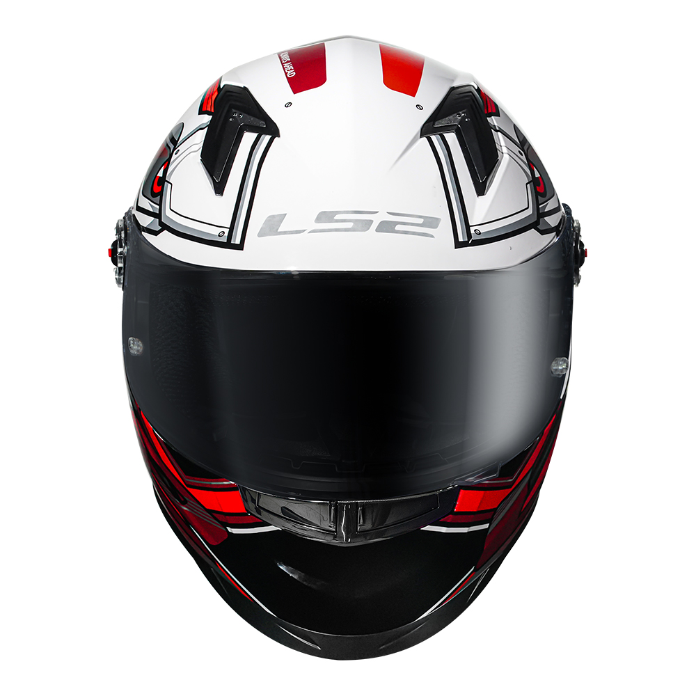 Capacete Ls2 Ff358 Xdron Preto com Vermelho - Imagem 7