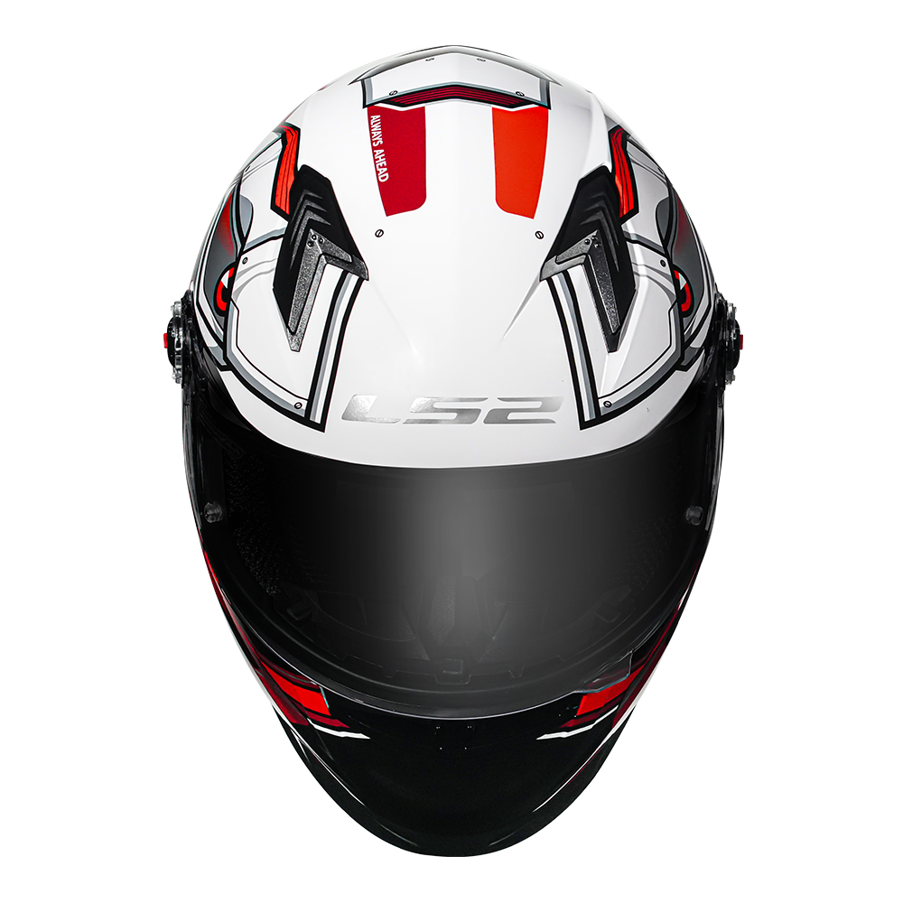 Capacete Ls2 Ff358 Xdron Preto com Vermelho - Imagem 6