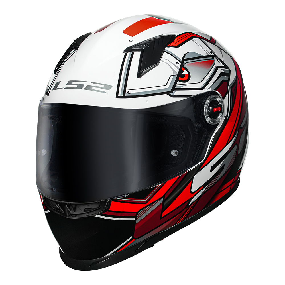 Capacete Ls2 Ff358 Xdron Preto com Vermelho - Imagem 5