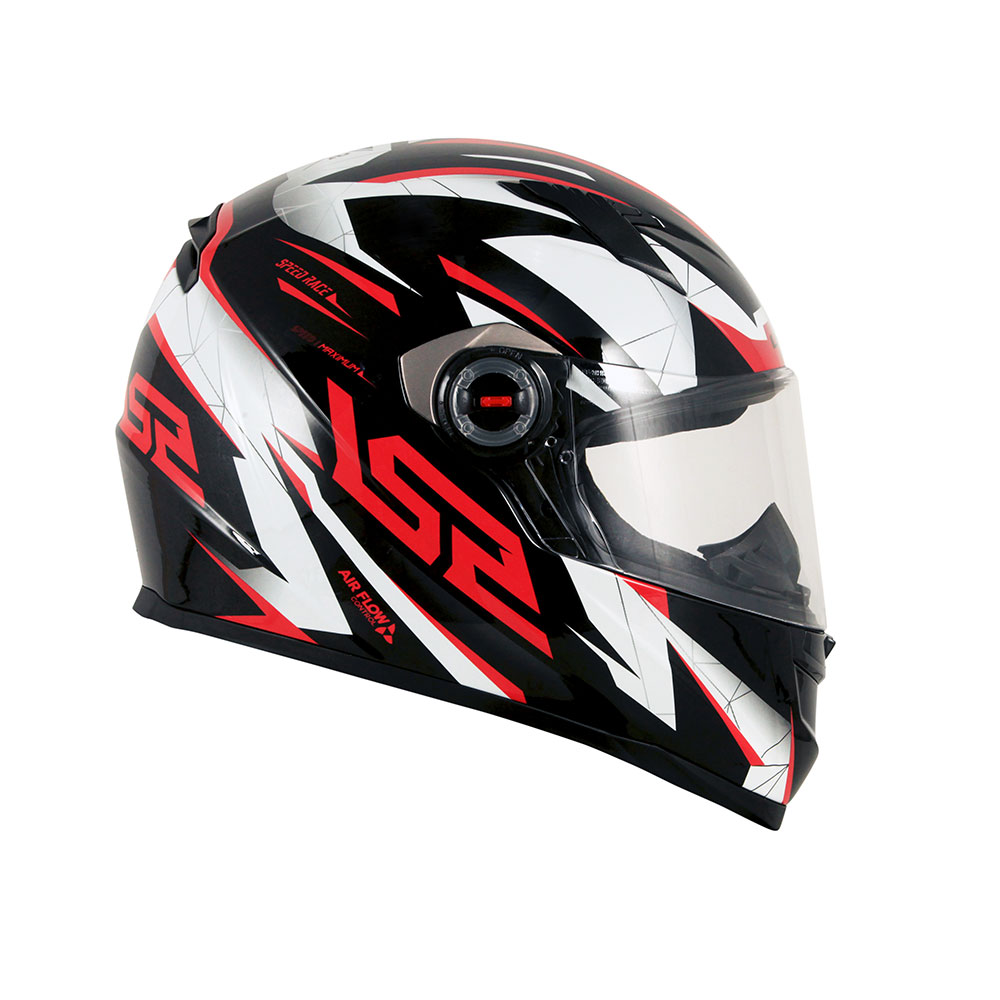 Capacete Ls2 Ff358 Draze Preto Branco E Vermelho - Imagem 4