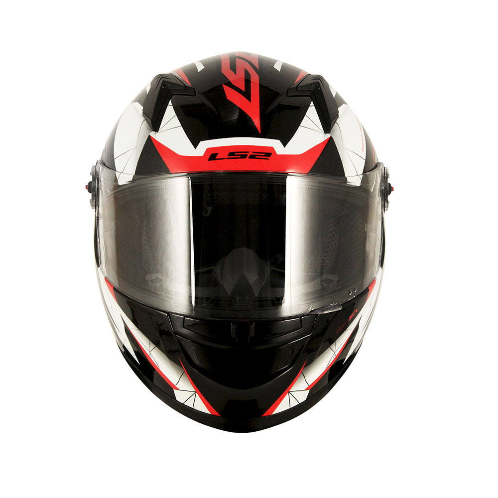 Capacete Ls2 Ff358 Draze Preto Branco E Vermelho - Imagem 5