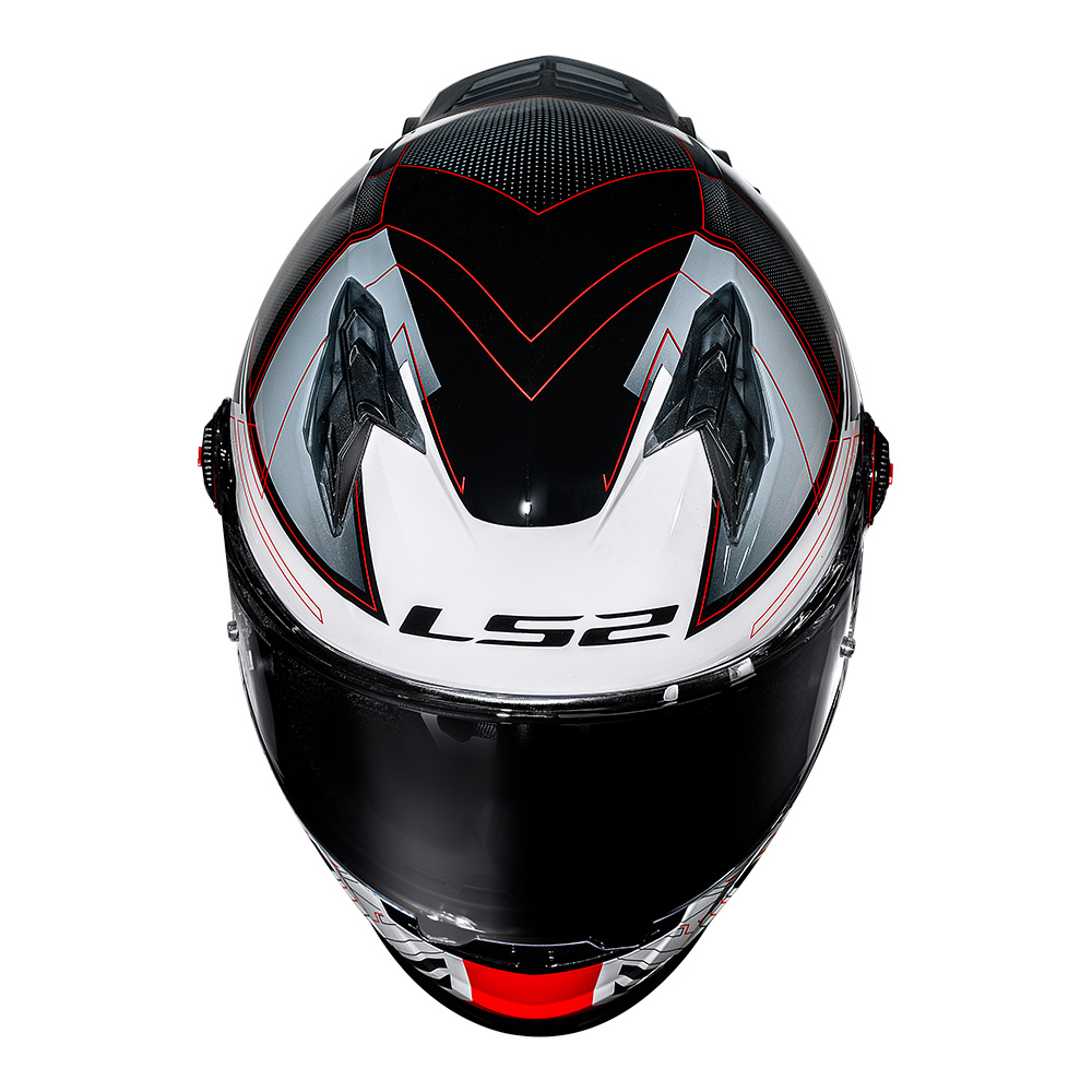 Capacete Ls2 Ff358 Pro Esportivo Digital Preto com Branco - Imagem 9