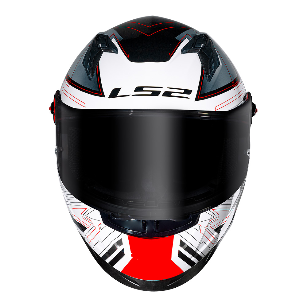Capacete Ls2 Ff358 Pro Esportivo Digital Preto com Branco - Imagem 10