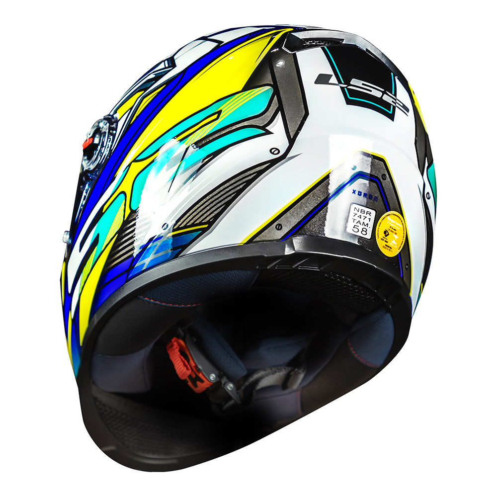 Capacete Ls2 FF358 Xdron Azul - Imagem 6