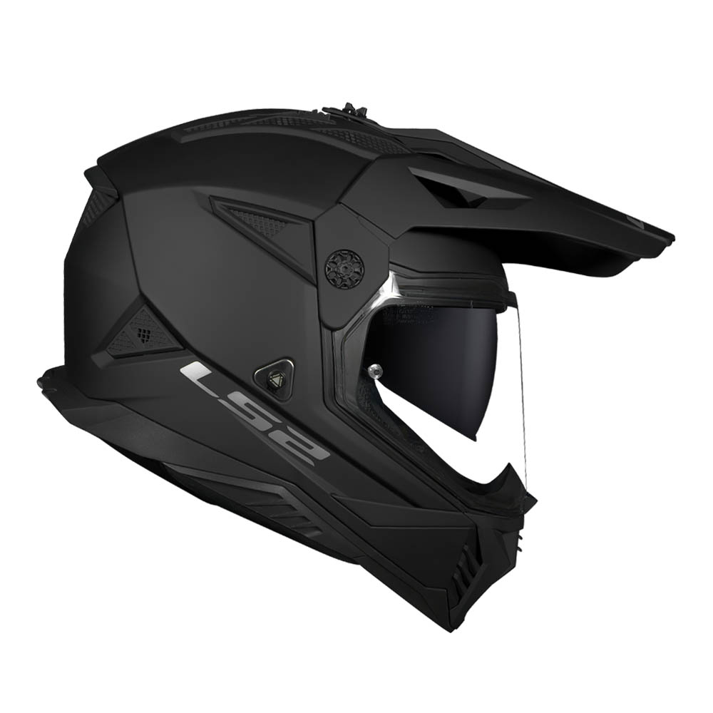 Capacete Ls2 MX702 Pioneer II Monocolor Matte Black - Imagem 5