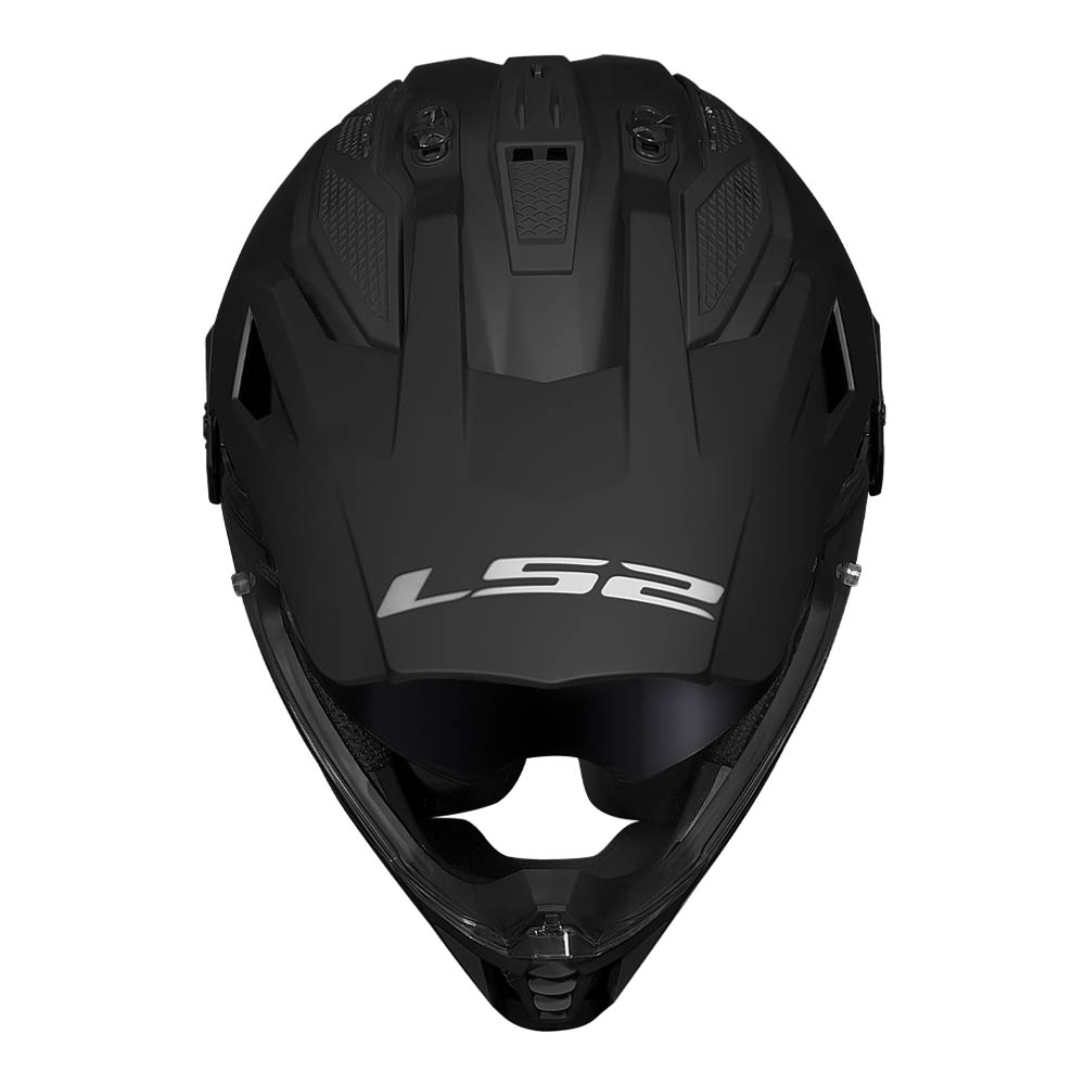 Capacete Ls2 MX702 Pioneer II Monocolor Matte Black - Imagem 7