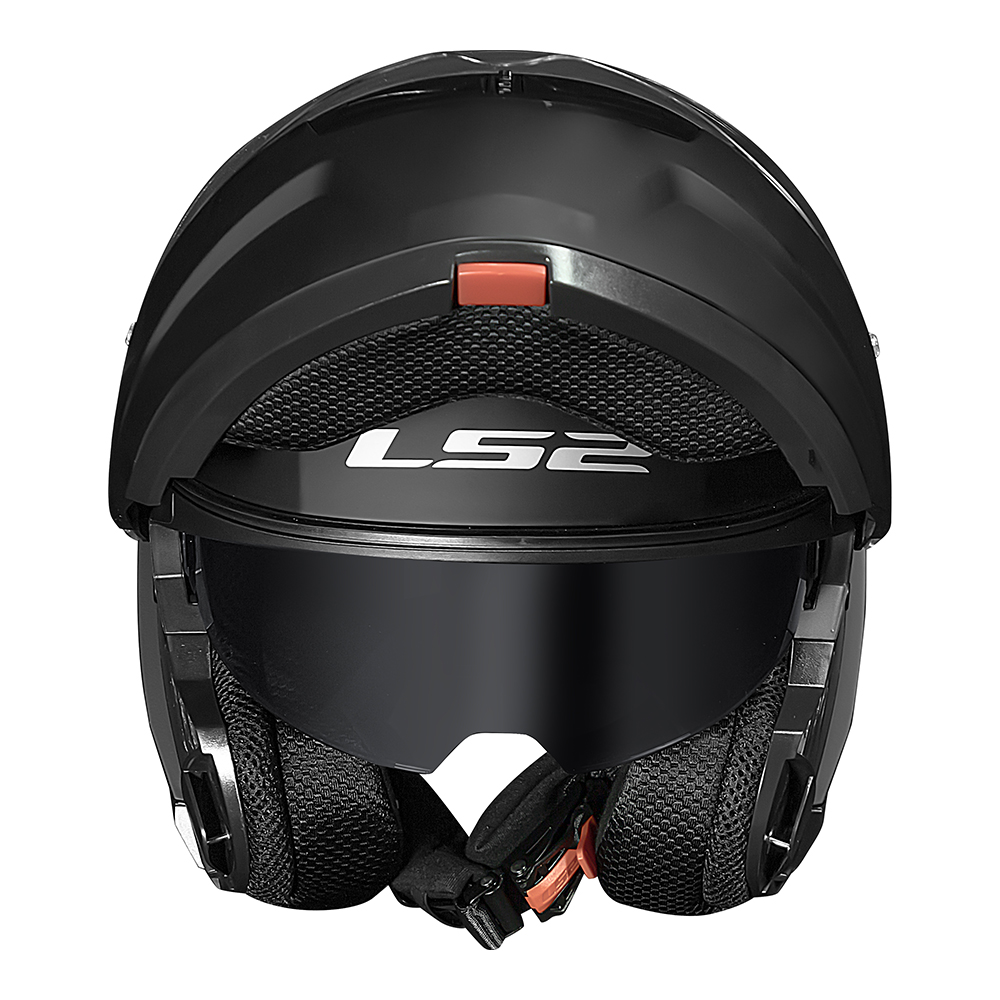 Capacete Ls2 Ff908 Strobe Il Matte Preto Fosco - Articulado - Imagem 10