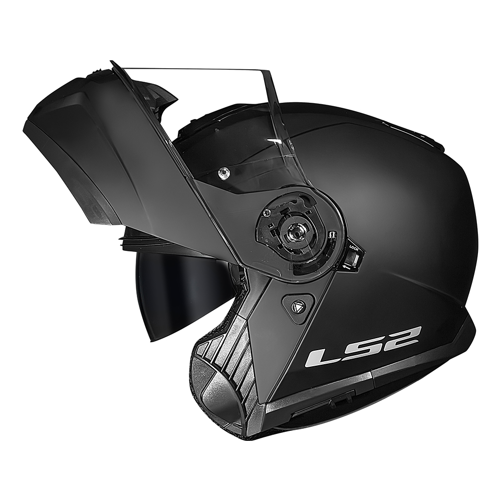 Capacete Ls2 Ff908 Strobe Il Matte Preto Fosco - Articulado - Imagem 9