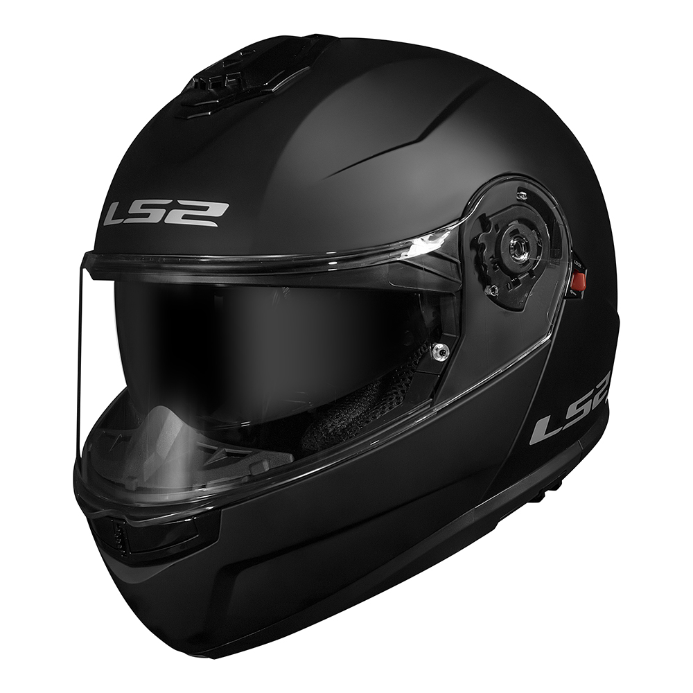 Capacete Ls2 Ff908 Strobe Il Matte Preto Fosco - Articulado - Imagem 6