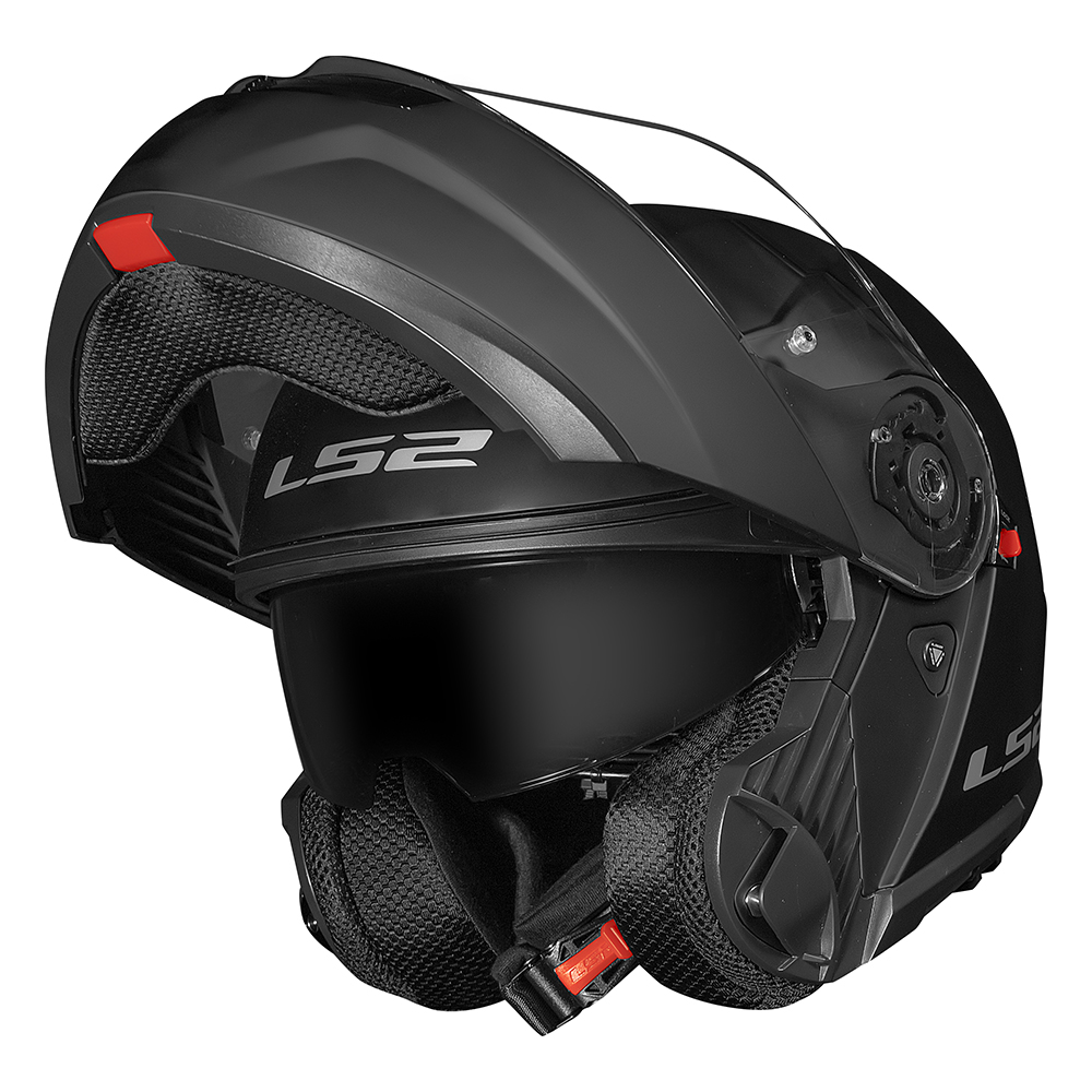 Capacete Ls2 Ff908 Strobe Il Matte Preto Fosco - Articulado - Imagem 4
