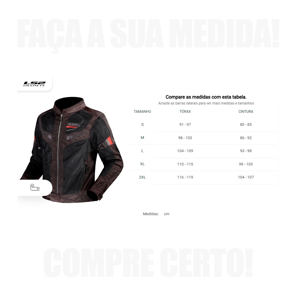 Jaqueta Ls2 Garda Preto com Vermelho - Masculino - Imagem 5