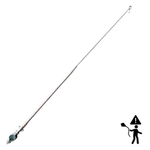 Antena Corta Pipa 2 Estágios para Guidão em Alumínio FTM8