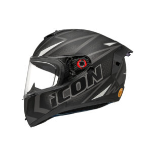 Capacete Peels Icon Pro Fast Preto c/ Branco - Fosco