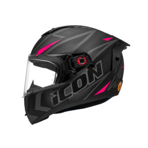 Capacete Peels Icon Pro Fast Preto c/ Rosa - Fosco