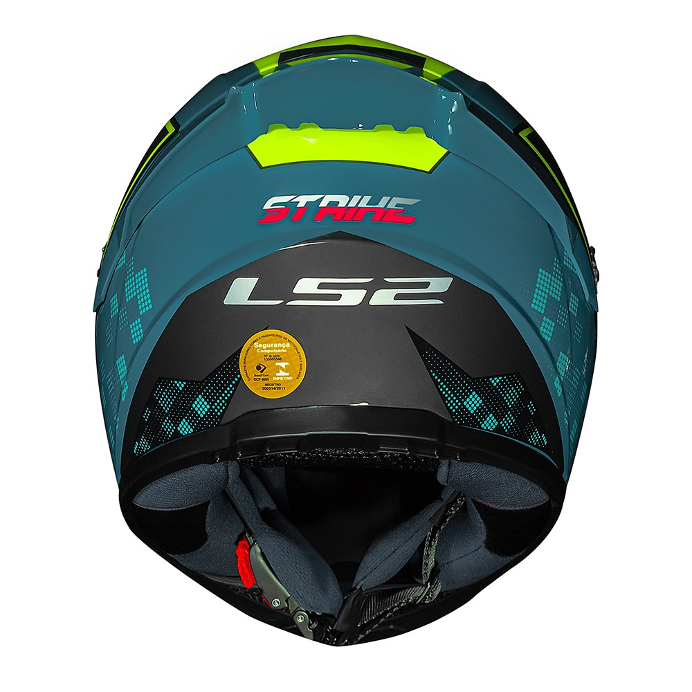 Capacete Ls2 Classic S Striker Azul - Imagem 5