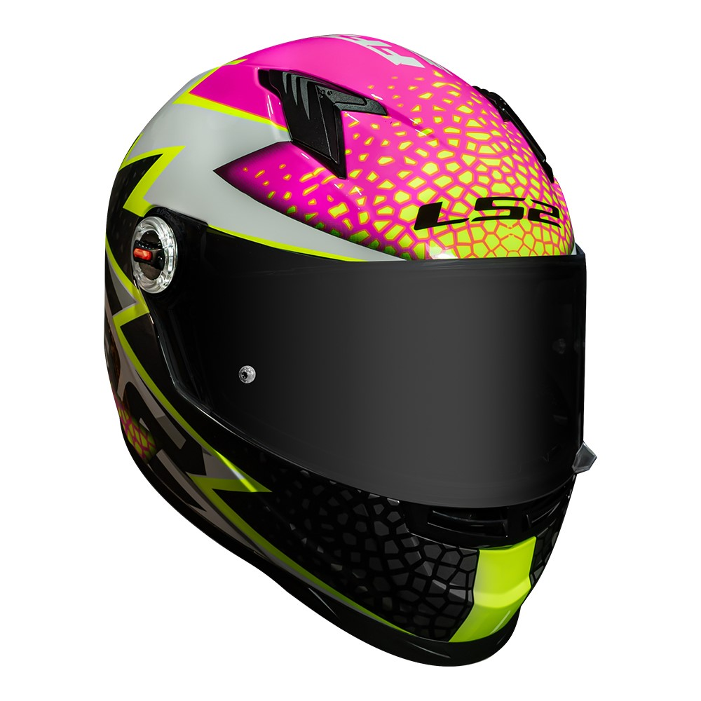 Capacete Ls2 FF358 Classic Speedy Branco com Rosa - Imagem 10