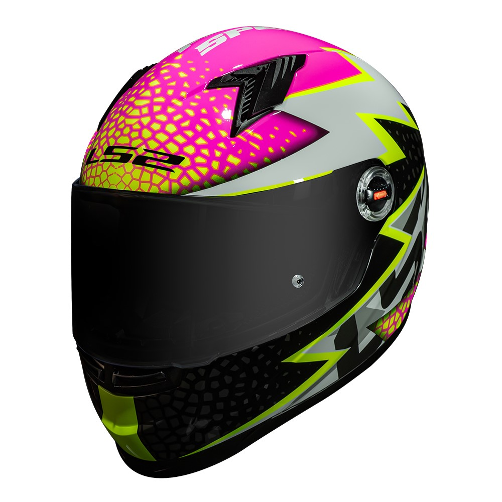 Capacete Ls2 FF358 Classic Speedy Branco com Rosa - Imagem 13