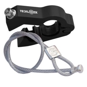 Trava de Manete e Capacete Antifurto Motocicleta Teck Lock - Preto