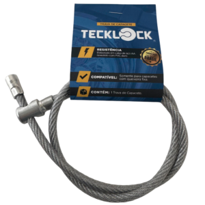 Trava de Capacete Antifurto Motocicleta Teck Lock