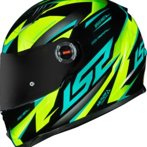 Capacete Ls2 FF358 Draze Black/HV Yellow/Green