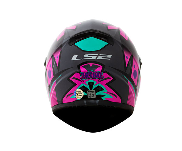 Capacete Ls2 FF358 Tribal Fúcsia - Rosa/Cinza - Imagem 6