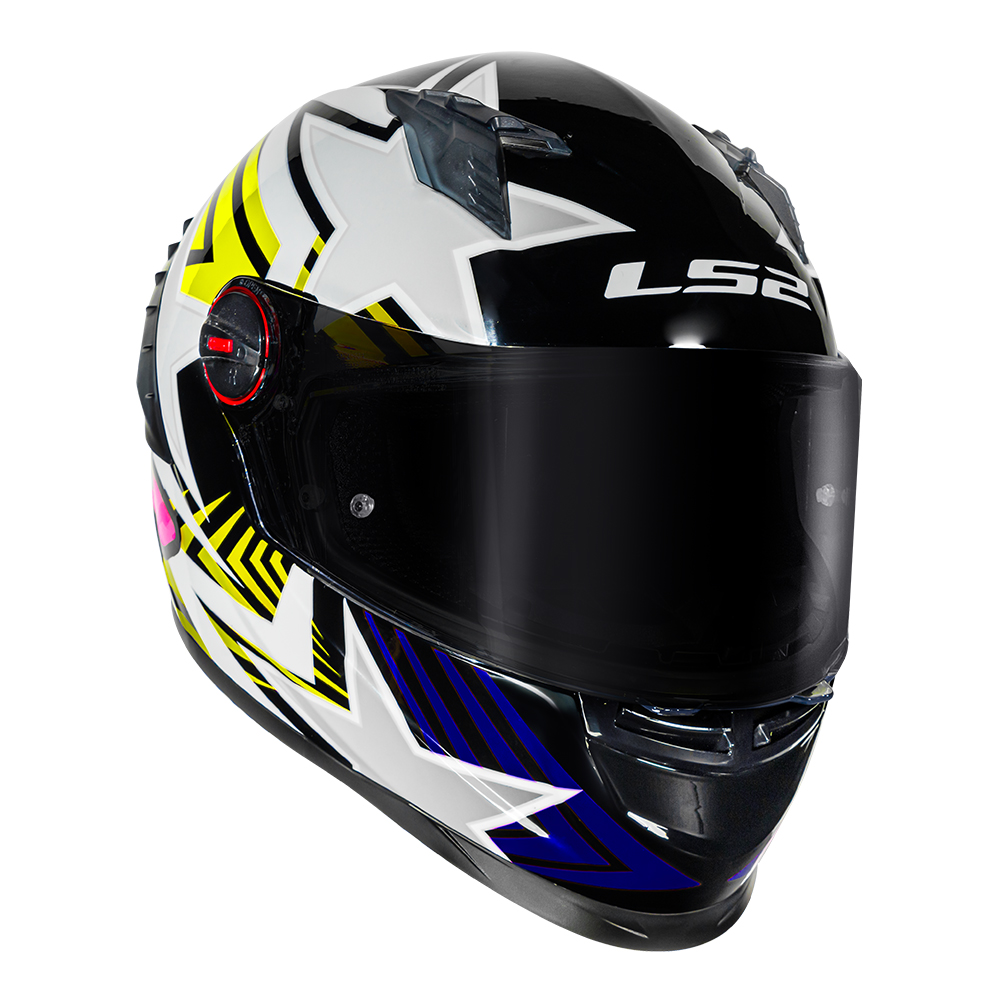 Capacete Ls2 FF358 Pro Estellar Preto c/ Amarelo - Esportivo - Imagem 6