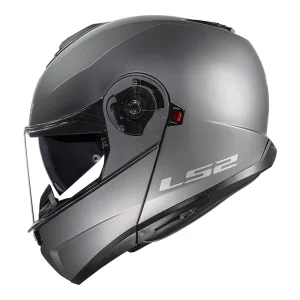 Capacete Ls2 Strobe 2 FF908 Matte Titanium C/ Óculos Interno