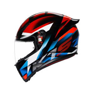 Capacete Esportivo Leve AGV Black Red Blue - K1S Fastlap