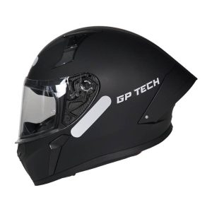 Capacete Motociclista Gp Tech Sense Preto Fosco