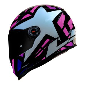 Capacete Ls2 FF358 Starwar Preto com Rosa