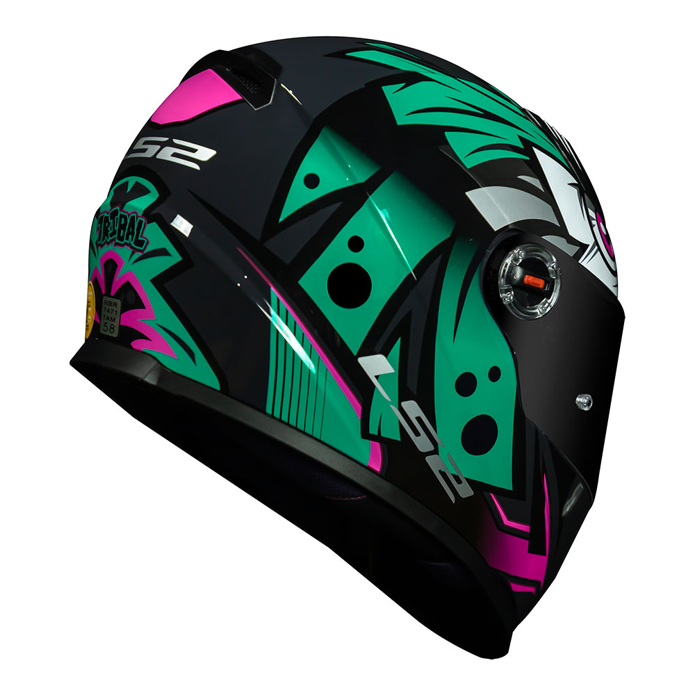 Capacete LS2 FF358 Tribal Green - Imagem 6