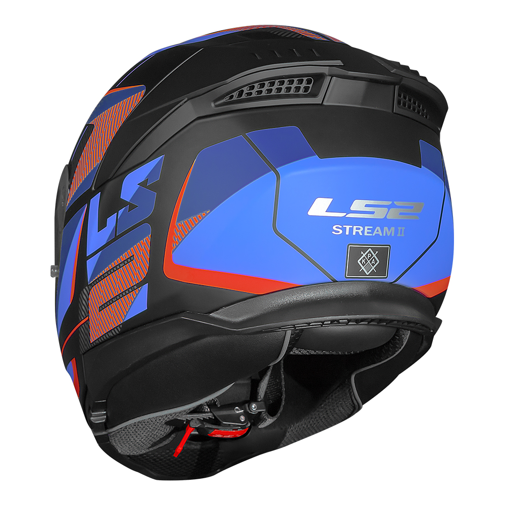 LS2 CAPACETE STREAM II FF808 ROAD MATTE TIT/RED - Imagem 5