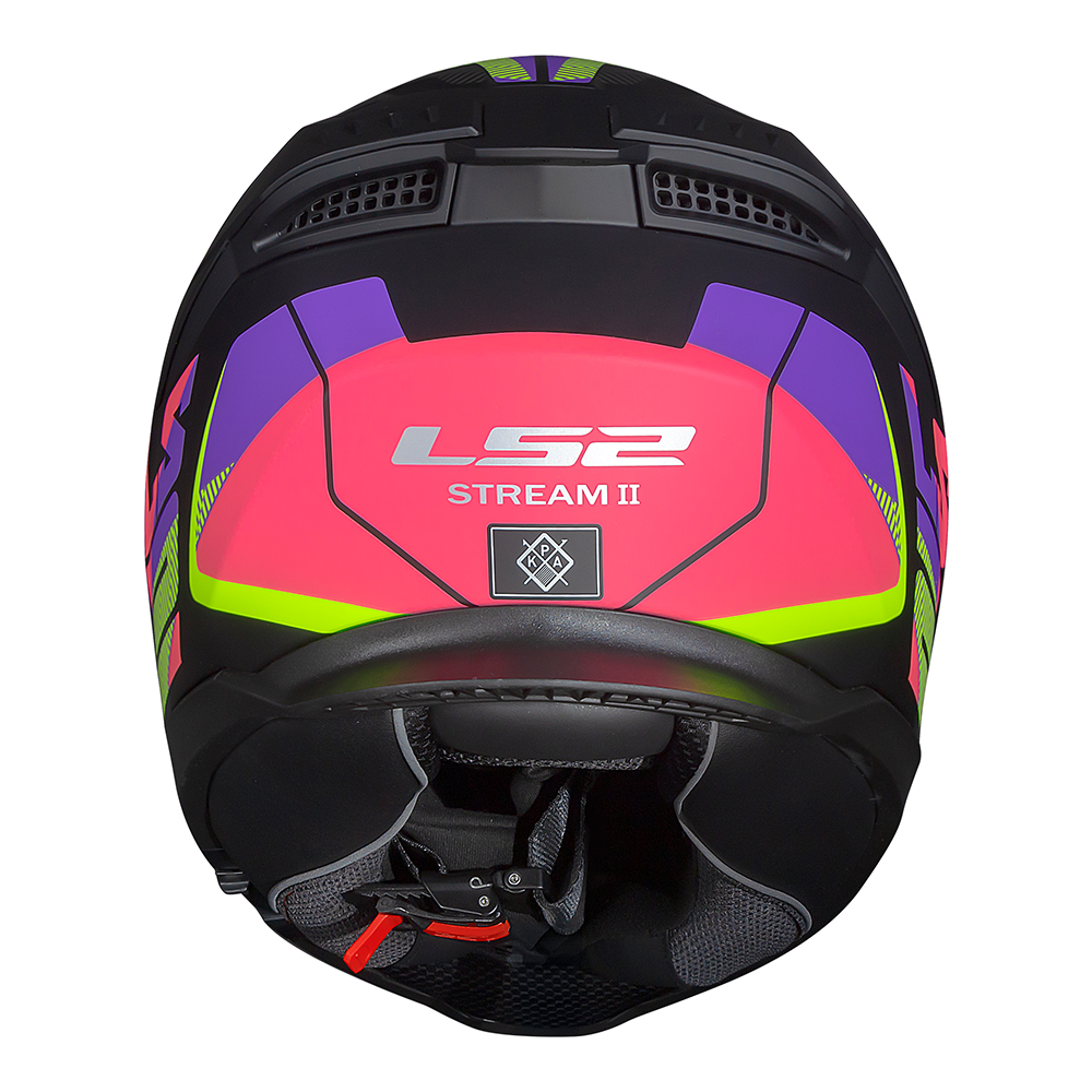 LS2 CAPACETE STREAM II FF808 ROAD MATTE BLK/PINK - Imagem 6