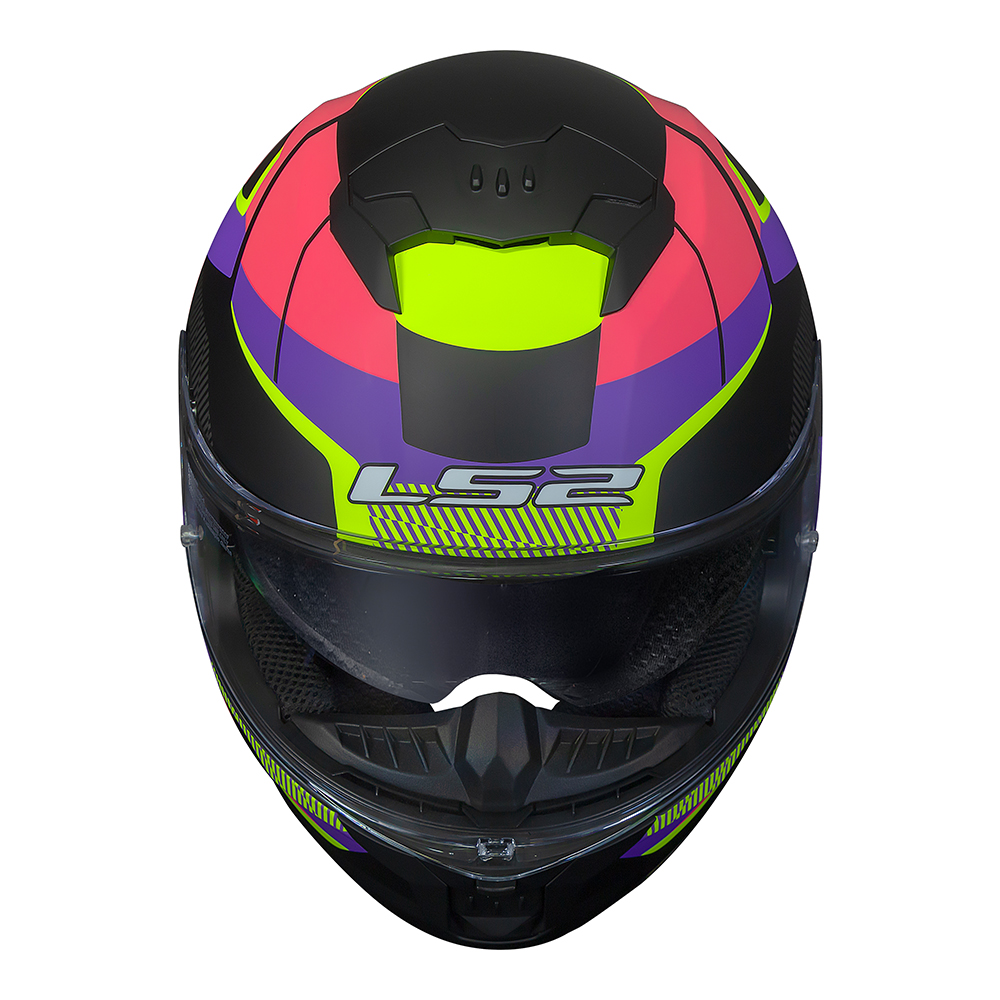 LS2 CAPACETE STREAM II FF808 ROAD MATTE BLK/PINK - Imagem 8