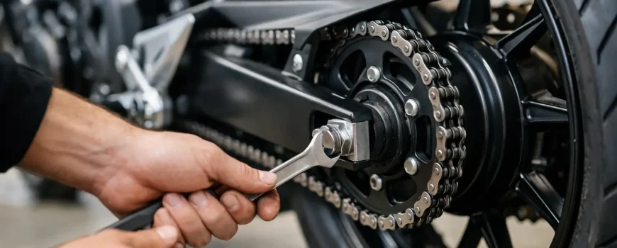 Como ajustar corrente moto em 7 passos seguros
