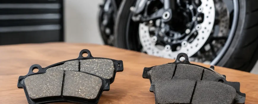 Pastilha cerâmica ou orgânica para sua moto