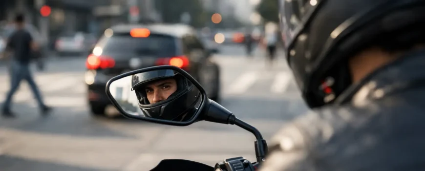 Retrovisor moto para uso urbano e diário