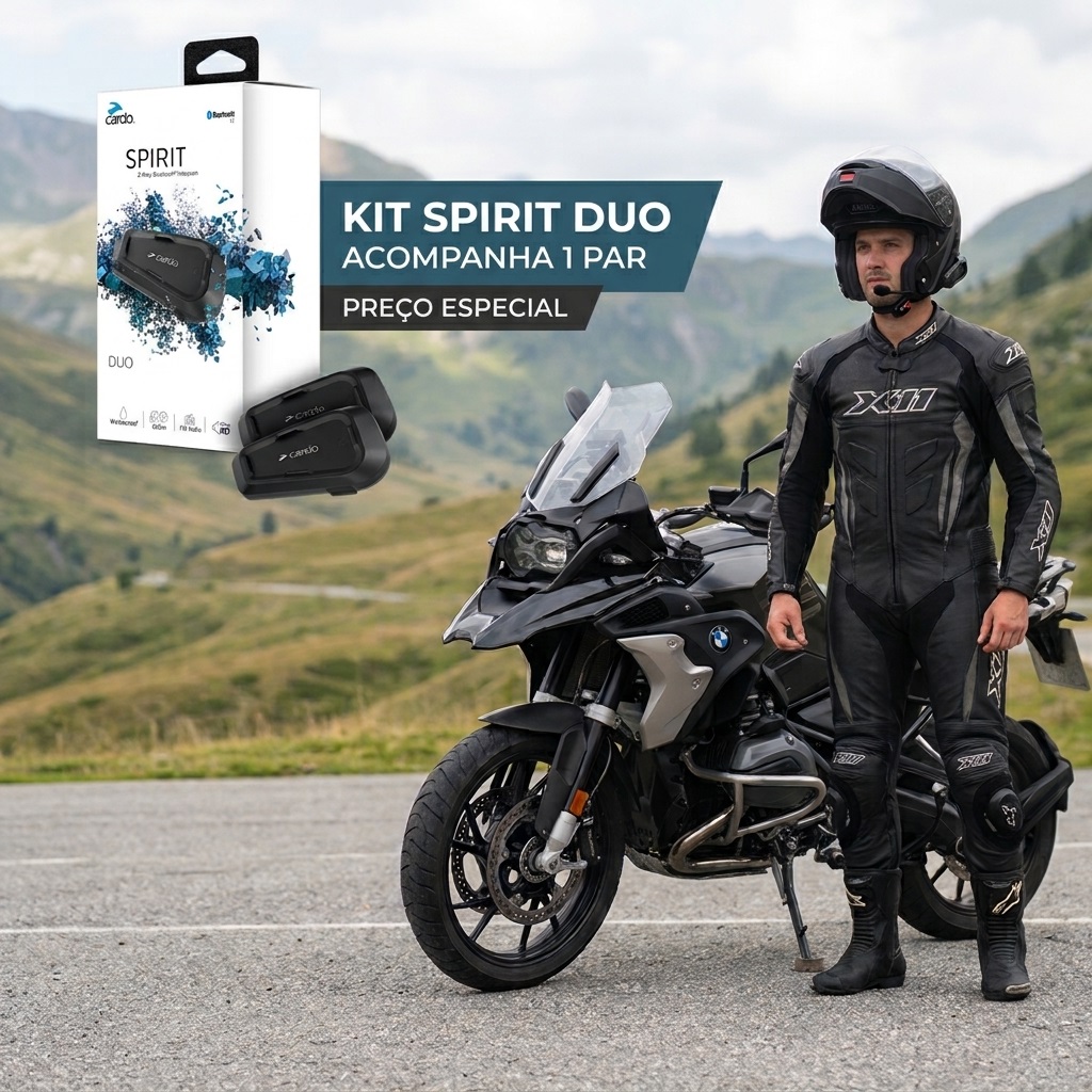 Intercomunicador Capacete Cardo Spirit DUO - 400mt - Imagem 5